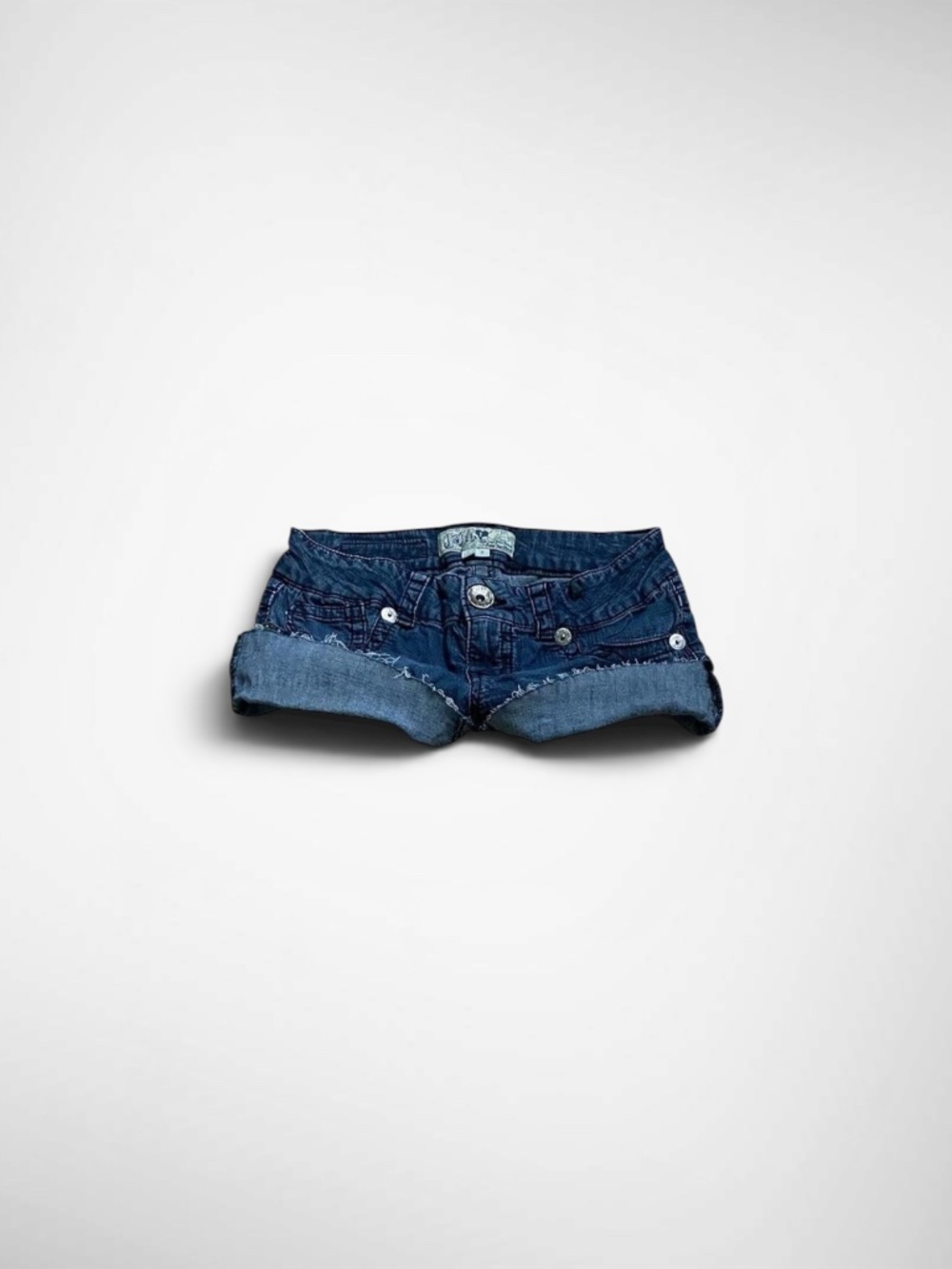 Jolt Low Rise Micro Denim Shorts